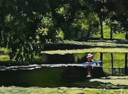Blue Kayak Woman